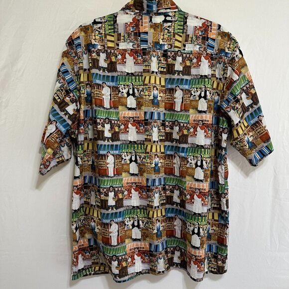 Reyn Spooner Jimmy Buffett Collection French Market Men's Aloha Shirt Sz L VTG - Picture 3 of 5